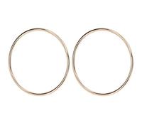 ASHATA Poignées de Sac à Main, Forme Ronde, Haute dureté, Aspect Brillant, Ornements de Bricolage pour Sacs Artisanaux, Matériau en Fer, 2 Pièces pour Bagages (#1)