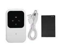 ASHATA Point D'accès WiFi Mobile, Routeur WiFi Portable avec Affichage Intelligent LED, Routeur Modem 4G LTE avec Emplacement pour Carte SIM, Routeur Internet sans Fil Hotspot WiFi