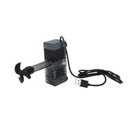 ASHATA Pompe à Eau avec Filtre USB, Fonctionnement Silencieux et Efficace pour Aquarium, Systèmes Hydroponiques en Plastique