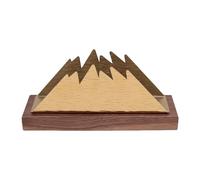 ASHATA Porte-serviettes en Papier Acier Inoxydable Bois pour Table à | Décor minimaliste nordique, motif d\'arbre doré, base carrée Stable, grand stockage de mouchoirs, utilisation dans la