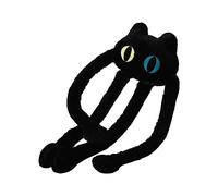 ASHATA Poulpe Plush Longues Jambes Jouet Géant (Black Cat Shaped) | Poils de lapin imitation doux, rembourrage en coton PP, grande taille 100 cm, coutures fines, idée cadeau unique.
