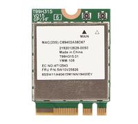 ASHATA pour Carte WiFi MT7922, Carte sans Fil WiFi 6E Module sans Fil NFA765A, Adaptateur Réseau BT5.3 2,4G 5G 6G 3 Bandes 2400 Mbps pour Ordinateur Portable pour 10 pour