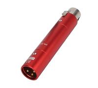 ASHATA Préampli de Microphone en Ligne, Préamplificateur de Micro Dynamique de Gain de Gain de 28 DB Xlr 3 Broches avec Amplification sans Perte, pour Enregistrer des Performances de (rouge)