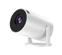 ASHATA Projecteur de Film Extérieur Portable HD, Rotation de 240 ° Small WiFi Video Projecteur avec Ports USB HDMI, Compatibles avec Smartphone, en Haut-parleurs Sono