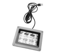 ASHATA Projecteur LED étanche IP65 Blacklight 405 Nm pour Effets Lumineux et Utilisation sur Scène - 6 Perles de Lampe Incluses