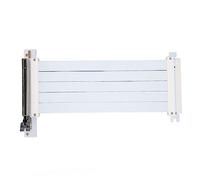 ASHATA Prolongateur PCIE 4.0 X16, Transmission 128 Gbit/s, Angle Droit, Compatible avec RTX3090, Stable et Fiable (Blanc)