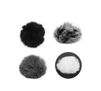 ASHATA Protecteur de Pare-Brise de Microphone Lavalier en Cuir pour M1, Pare-Brise de Microphone à Revers Souple, Réduit Le Bruit pour Une Utilisation Intérieure et Extérieure (Black)