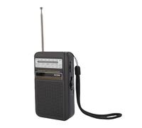 ASHATA Radio Portable AM FM, Radio AM SW FM avec Antenne de 10,2 Pouces de Long 500mAh Batterie de Batterie Rechargeable pour Une Utilisation d'urgence Intérieure Extérieure (Black)