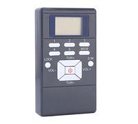 ASHATA Radio Portable, Mini Radio Portable LCD FM Récepteur sans Fil de Traitement du Signal numérique avec écouteurs,Mini Radio Pocket FM/AM Digital Radio personnelle avec