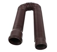 ASHATA Rallonge de Gouttière de Pluie, Tuyau de Vidange Extensible Flexible 20-59in avec Bloc D'éclaboussure pour L'extérieur Villa Ronde Eave Creux (Brown)