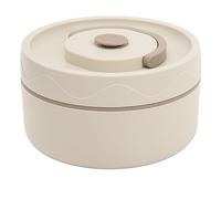 ASHATA Récipient à Déjeuner Thermique Rond Portable avec Conception d'étanchéité pour les Sorties, Léger et Portable, en Acier Inoxydable 304 (#1)