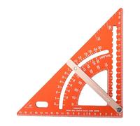 ASHATA Règle Triangulaire Réglable, Outil de Mesure Multi-angle en Alliage D'aluminium avec échelles Gravées et Tige de Positionnement, pour les Projets de Menuiserie et D'encadrement