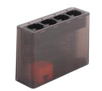 ASHATA Répartiteur Gigabit Ethernet 1 Entrée/4 Sorties, Répartiteur Réseau 1 à 4 Ports, Répartiteur de Câble LAN RJ45 1000 Mbps avec Alimentation USB pour Câbles Cat5, Cat5e, Cat6,