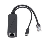 ASHATA Répartiteur PoE Gigabit pour Pi 5 5B, Adaptateur Power Over Ethernet vers USB C Conforme à la Norme IEEE802.3af, Sortie 5 V 4 A, Données Haute Vitesse 1000 Mbps et Alimentation pour