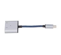 ASHATA Répartiteur USB C et Adaptateur de Charge - Connecteur de Type C vers AUX pour Téléphones et Tablettes - 60 W PD, Charge Rapide, Décodage Numérique sans Perte (Blue)