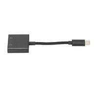 ASHATA Répartiteur USB C et Adaptateur de Charge - Connecteur de Type C vers AUX pour Téléphones et Tablettes - 60 W PD, Charge Rapide, Décodage Numérique sans Perte (Black)