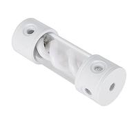 ASHATA Réservoir de Refroidissement par Eau Accessoires Informatiques en Aluminium Blanc à 6 Trous Filetage G1/4 YSX-TBDB170, PMMA + Réservoir d'eau Cylindrique Refroidi à l'eau