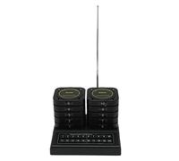 ASHATA Restaurant 1 Hôte 10 Téléavertisseurs, Système de Radiomessagerie des Invités du Restaurant pour Les Aires de Restauration, Système D'appel sans Fil avec 10 Téléavertisseurs DC5V