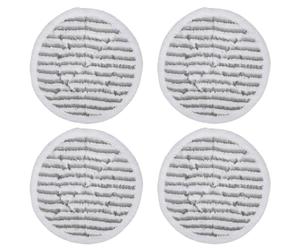 ASHATA Reusable Mop Cleaning Pad Replacement, Soft Fabric (4PCS) | Tampons en microfibre durables, adaptés au bois dur et au carrelage, élimination efficace de la saleté, fixation facile