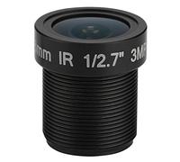 ASHATA Richer-R CCTV Lentille, 3 Millions de Pixels, Objectif de Caméra 2.8mm, IR, Support Vision Nocturne, Monture M12 * 0.5, Noir