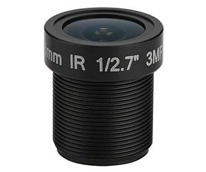 ASHATA Richer-R CCTV Lentille, 3 Millions de Pixels, Objectif de Caméra 2.8mm, IR, Support Vision Nocturne, Monture M12 * 0.5, Noir