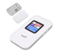 ASHATA Routeur 4G avec Emplacement pour Carte SIM, Routeur WiFi 4G Blanc, Emplacement pour Carte SIM jusqu'à 10 Utilisateurs Écran LED 1,44 Pouces Batterie 2100 MAh Routeur 4G LTE pour