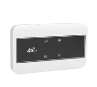ASHATA Routeur WiFi Portable 4G LTE, Dispositif de Hotspot Portable avec Une Batterie de 2100mAh Prend en Charge 10 Utilisateurs Micro SIM Carte pour Europe Travel (White)