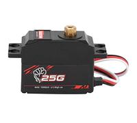 ASHATA S0025M 25g Servo à Engrenages Métalliques Fiable et Facile à Installer pour Modèle de Bateau de Voiture 1/12 RC, 29g