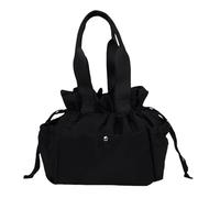 ASHATA Sac à Déjeuner, Fourre-tout Isotherme Réutilisable en Tissu Oxford avec 6 Poches et Fermeture à Cordon, Refroidisseur Thermique étanche pour le Travail de Bureau, le Camping, les (BLACK)