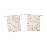ASHATA Sac à Pain Polyvalent en Cire d'abeille, en Coton et Lin Réutilisables pour Fromage, Fruits et Légumes, Usage Domestique et Commercial, 2 Unités (Style de Pain Classique n°5)
