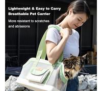 ASHATA Sac de Transport Portable pour Chat, Résistant à l'usure, Sac pour Animaux de Compagnie en Tissu Oxford Respirant, de Grande capacité pour Petits Chiens et Chats, Anti-Rayures, Résistant à la