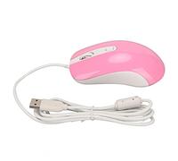 ASHATA Souris de Jeu Filaire, Jeu de Souris de Jeu Filaire Uniquement, Souris D'ordinateur Filaire de Conception Ergonomique Rétro-éclairée RVB 3500 DPI à 4 Boutons (Rose)