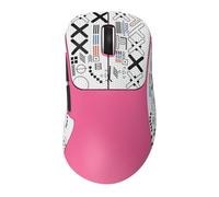 ASHATA Souris de Jeu sans Fil à Trois Modes, 10 000 DPI, Filaire, 2,4 G, BT5.3, Rechargeable, Type C, pour Ordinateur Portable, Bureau, Jeu, Travail, Utilisateurs de Bureau (Pink)
