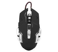ASHATA Souris de Jeu USB, Conception Ergonomique Souris de Jeu Filaire USB Souris colorées, Souris USB Ergonomique Gamer pour Ordinateur Portable PC de Bureau(Noir)