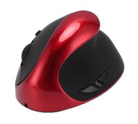 ASHATA Souris Ergonomique, Souris Optique Verticale Rechargeable avec Niveaux 800 1200 1600 DPI, USB pour Tablette PC Portable (Rouge)