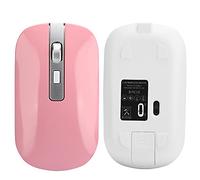 ASHATA Souris sans Fil, Souris sans Fil 2.4G Ergonomique 1600 DPI Haute Résolution Accessoires de Chargement USB, Souris Optique Mobile Portable pour Ordinateur Portable, PC (Rose)