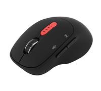 ASHATA Souris Vocale AI pour GPT, Souris Bluetooth 6 en 1 2,4 G avec Entrée Audio, Saisie Vocale, Traduction, Recherche, Commande, Rechargeable, pour Ordinateur Portable (Black)