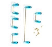 ASHATA Stabilisateur de Clavier Mécanique, Stabilisateur à Vis PCB Plaqué Or Translucide, Stabilisateur de Clé 6.25U 2U avec Vis Plaquées Or, pour Clavier Mécanique Personnalisé