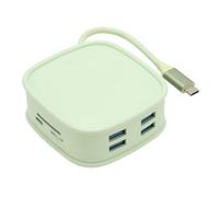 ASHATA Station d'accueil USB C, Séparateur USB C 10 en 1, 10 en 1 PD Charge Rapide 4K HD RJ45 Port Séparateur USB C Haute Vitesse pour Ordinateur Portable Bureau Voyage (Vert)