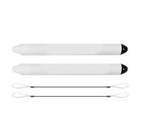 ASHATA Stylet 2 Pièces, Tablettes et Téléphones à écran Tactile avec Attache Détachable, pour Apprendre à Dessiner et à écrire (White)