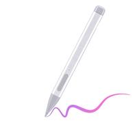 ASHATA Stylet pour Ordinateur Portable Pro 8 Pro 9 X 10, Stylet Rechargeable 5.0 avec Pointe de Rechange, sensibilité à la Pression 4096 (Silver)