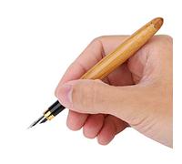 ASHATA Stylo Plume de Calligraphie parallèle, Stylo Plume Gothique écriture Lisse Pointe biseautée écriture Gothique Arabe italique(2,5 mm)