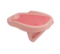 ASHATA Support de Bain pour bébé en Forme de Cœur, Support de Baignoire Pliable pour bébé avec Motif Creux Ergonomique, Planche de de Baignoire à Domicile pour Nouveau-nés (PINK)