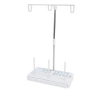 ASHATA Support de Fil pour Machine à Coudre pour 3 Bobines, Polyvalent et Facile à Assembler pour les Amateurs de Couture, Matériau en Plastique et Aluminium Durable, Hauteur 13,1"
