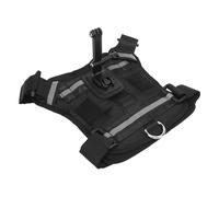 ASHATA Support de Harnais de Chien pour la Caméra, Les Options de Montage Doubles Se Rendent en Nylon et en Plastique, Doux et Réglable pour Toutes Les Chiens et Les Caméras d'action