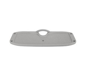 ASHATA Support de Moteur de Montage Hors-bord de Plaque de Tableau Arrière en PVC pour Bateau Gonflable Kayak Canot Marin Yacht Noir, 29.8x9.2x2.2 Cm Portable Durable (GRAY)