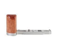 ASHATA Support de Poignée en L en Métal pour Appareil Photo X100VI X100V, Support de Poignée Antidérapant, de en L en Alliage D'aluminium, Plaque de Dégagement Rapide (Silver)