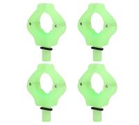ASHATA Support de Repose-Queue de Canne à Pêche, Tête de Support Magnétique 4 Pièces avec Accessoires d'outil de Pêche à Réglage Automatique pour de Canne à (Vert Lumineux)