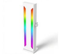 ASHATA Support de Support de Carte Graphique GPU, Support de Support de Carte Vidéo, Base Magnétique en Aluminium ARGB Support de GPU Réglable Coulissant 5V 3PIN Mâle 7,1 X 1,7 X 1,4 (Blanc)