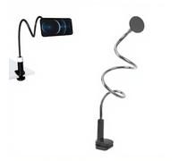 ASHATA Support de Téléphone à Col de Cygne, Support de Téléphone à Bras Long Flexible pour Bureau, Support de Téléphone Portable de Bureau en Métal Flexible Magnétique à 360 Degrés pour stefd8701h